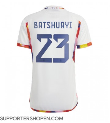 Belgien Michy Batshuayi #23 Borta Matchtröja VM 2022 Kortärmad